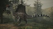 Spinosaurus as portrayed in the game Path of Titans