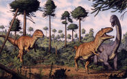 Two Giganotosaurus