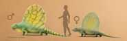 Prehistoric Kingdom Dimetrodon concept art