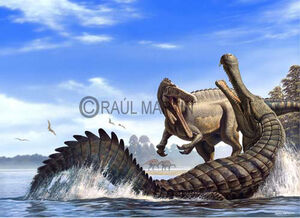 Sarcosuchus Vs spinosaur