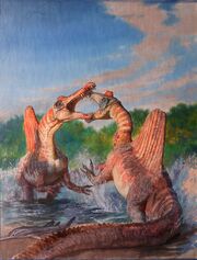 Spinosauruses Fight Nathan Myhrvold