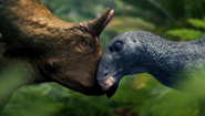 A baby Triceratops and Edmontosaurus in Walking with Dinosaurs (2025).