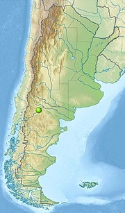 Green dot = Huincul Formation area