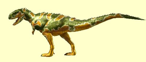 The Naruto running Abelisaur from South America. Carnotaurus is