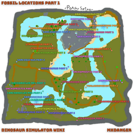 Fossil List | Dinosaur Simulator Wiki | Fandom