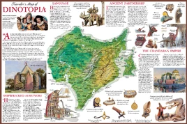 Traveler's map of Dinotopia