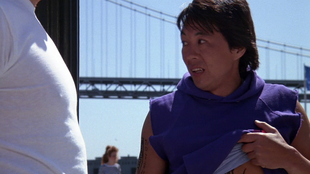 Al showing his tattoo to Harry while out on a jog