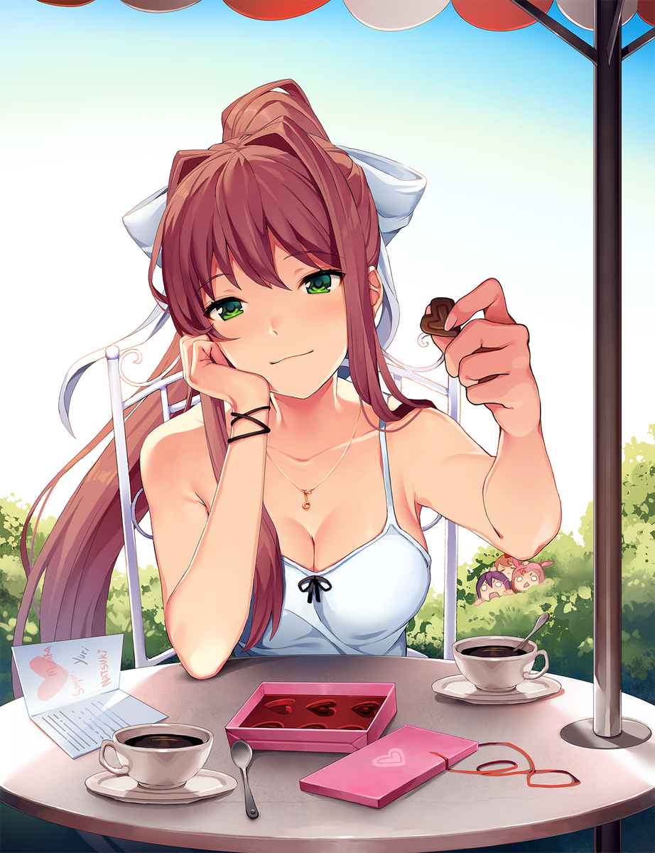 Doki Doki: Everlasting - Monika CG by blackrabbitartworks on