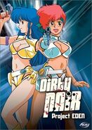 Dirty Pair on the cover to Project Eden