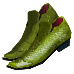 green snakeskin shoes