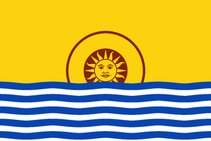 Mockup of the flag of the Suzerainty of Revachol.