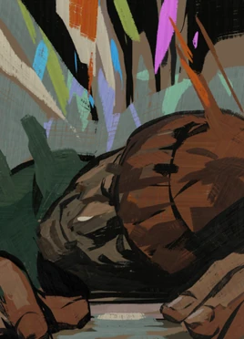 Portrait sleeping dockworker