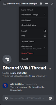 Thread Popup