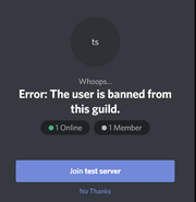 Error banned