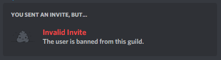 Banned from discord?