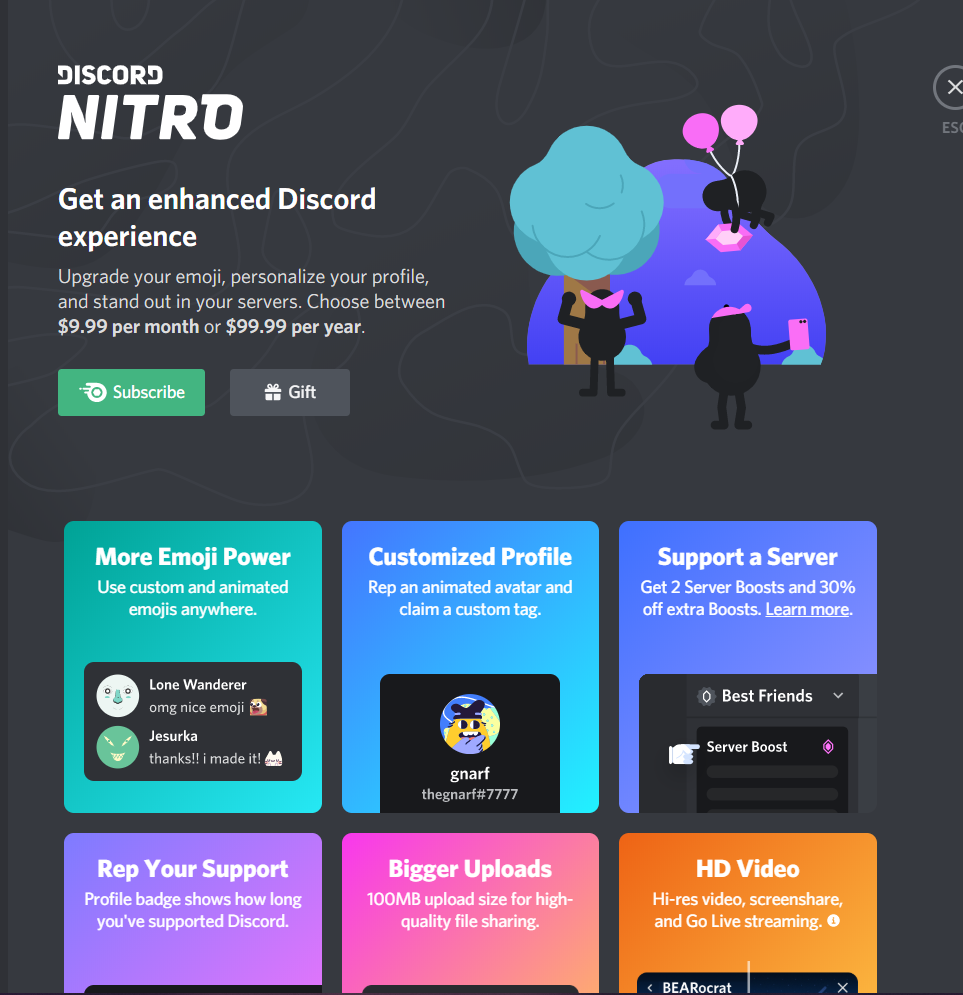 Зарубежная карта для discord nitro