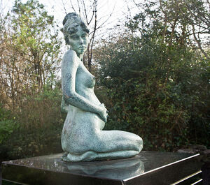 Danny Osborne - Bronze figure of a pregnant naked woman