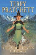 Front cover of the book The Shepherd's Crown by Terry Pratchett, drawn by Paul Kidby