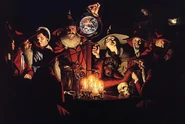 The faculty on the cover of The Science Of Discworld