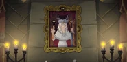 The portrait of Bean in Maru's palace that shows her fulfilling the prophecy.