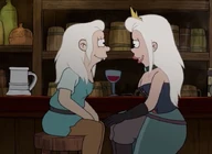 Dagmar with her daughter.