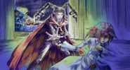 The queen decides to sacrifice herself to save Laharl (Anime)