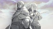 Statues of Misual and Releiza from "Disgaea 6: Defiance of Destiny"