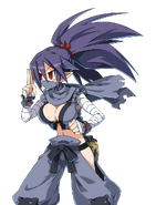Cutscene portrait of the Kunoichi from Disgaea 7.