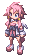 SD sprite featuring Vulcanus/Artina from Disgaea 4: A Promise Unforgotten/A Promise Revisited.