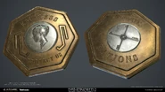 Yannick-gombart-coins-02.jpg (506 КБ) Золотая монета, 1852 г, о.Гристоль. На аверсе изображён профиль императрицы Эмили Колдуин, на реверсе — эмблема четырёх наций.