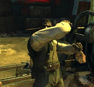 克拉克斯顿试图用他的剁肉刀攻击科尔沃