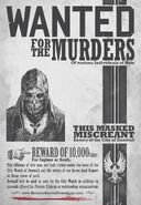 An example of a wanted poster featuring the Mask.