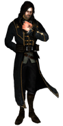 An in-game render of Corvo.