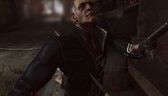 Daud stabs a City Watch Officer.