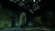 The inside of the garden shed.