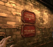 酿酒厂里的禁止明火和吸烟标志