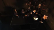 Three dolls in Emily's tower.