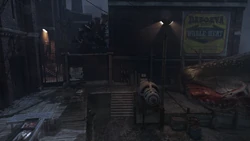 旧河岸渔场的院子