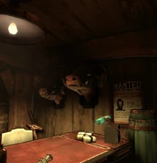 松颚办公室里的血牛头壁挂