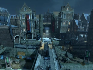 Muelles del barrio de la destilería