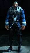 A unique model of a guard from Dunwall City Trials, appearing to have a coat similar to that of a bodyguard Watch Officer.