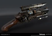 Концепт-арт пистолета Корво (Dishonored 2)