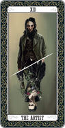 Delilah's tarot card in the Dishonored Game of the Year Edition Tarot Deck (with Anton Sokolov).