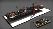Render of the banquet at the Boyle Mansion.