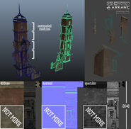 Renders and textures of the tower.