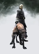 Render of an Overseer and his hound.