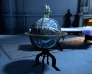 Пандуссия на глобусе