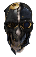 A rendered image of Corvo's mask.