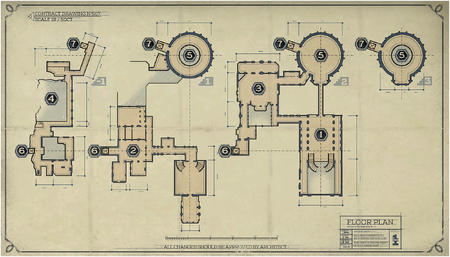 Map interior clockworks mansion is