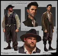 Male survivor concept art.